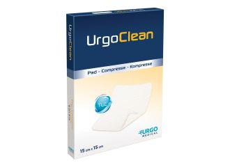 Medicazione tnt assorbente gelificante urgoclean 15x15cm 10 pezzi