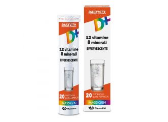 Dailyvit+ 12 vitamine 8 minerali effervescente 20 compresse