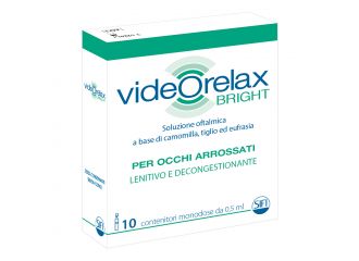 Soluzione oftalmica lenitiva decongestionante videorelax bright contenitore monodose da 0,5 ml 10 pezzi