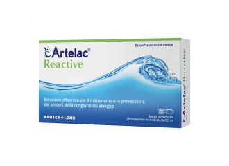 Artelac reactive soluzione oftalmica monodose 20 unita' da 0,5 ml