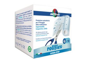 Cerotto impermeabile per fissaggio medicazioni m-aid rollflex a-stop m 10x10 cm