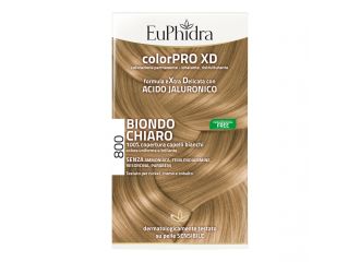 Euphidra colorpro xd 800 biondo chiaro gel colorante capelli in flacone + attivante + balsamo + guanti