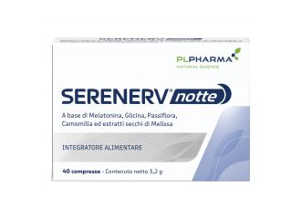 Serenerv notte 40 compresse 0,8 mg