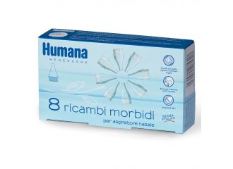 Set ricambi morbidi per aspiratore nasale humana 8 pezzi