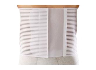 Orione 3090 fascia regolabile tessuto millerighe altezza cm 28 bianco xxxl