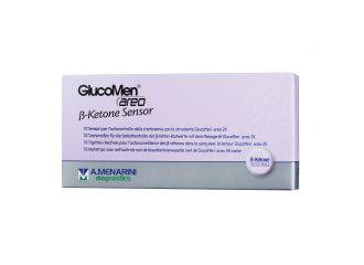 Strisce misurazione chetonemia glucomen areo b-ketone sensor 10 pezzi