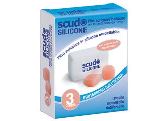 Tappo auricolare earplug scudo in silicone 3 coppie 6 pezzi articolo 7en091
