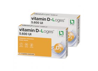 Vitamin d-loges 30 gelatine masticabili gusto limone 42 g