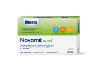 Novomit travel 12 gomme da masticare gusto arancia
