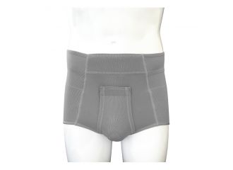 Orione 316 cintoslip erniario uomo alto aperto con pelotte grigio misura 9
