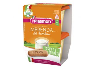 Plasmon la merenda dei bambini sapore di natura yogurt biscotto asettico 2 x 120 g