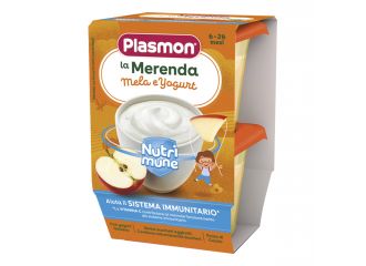 Plasmon la merenda dei bambini sapori di natura mela yogurt asettico 2 x 120 g