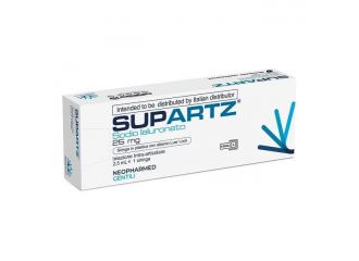 Siringa preriempita intra-articolare supartz acido ialuronico 25 mg 2,5 ml 1 pezzo