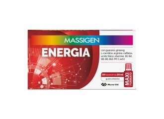 Massigen energia 10 flaconi da 25 ml