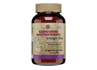 Cangurini multinutrients frutti bosco 60 tavolette masticabili