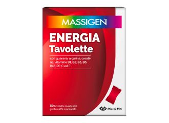 Massigen energia 30 tavolette masticabili