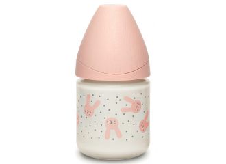 Suavinex hygge biberon vetro 120 flento s coniglio pois rosa