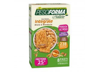 Pesoforma biscotto integr miele mandorle 16 pezzi 33 g