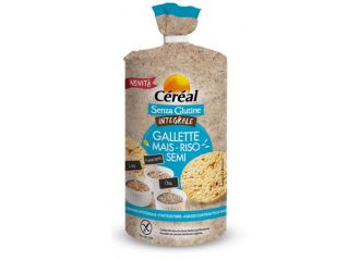 Cereal senza glutine integrale gallette mais riso semi 115 g