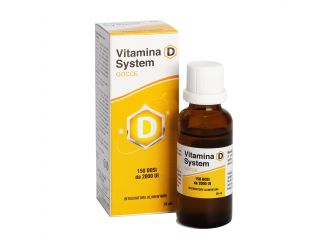 Vitamina d system gocce 150 dosi da 2000 ui 26 ml