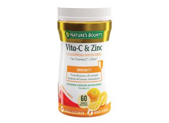 Nature's bounty vita-c&zinc 60 gommose
