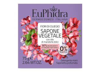 Euphidra saponetta vegetale fiori di ciliegio75 g