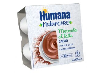 Humana merenda cacao 4 vasetti da 100 g
