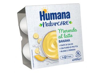 Humana merenda latte banana 4 pezzi da 100 g