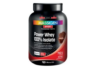 Massigen sport power whey isolate cioccolato 750 g