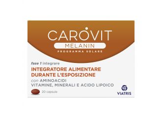 Carovit melanin programma solare 20 capsule