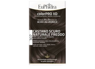 Euphidra colorpro xd 307 castano scu naturale f colore + attivante + balsamo + cuffia + guanti