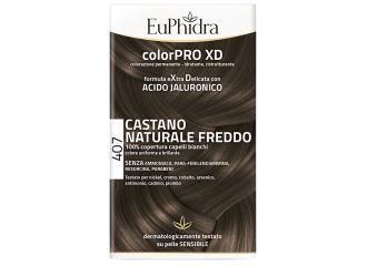 Euphidra colorpro xd 407 castano naturale f colore + attivante + balsamo + cuffia + guanti