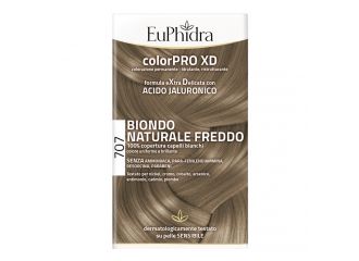 Euphidra colorpro xd 707 biondo naturale f colore + attivante + balsamo + cuffia + guanti