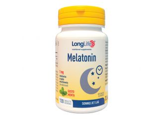 Longlife melatonin 1 mg aroma menta 120 tavolette