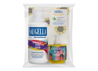 Saugella bundle dermoliquido chiamala per nome endometriosi ph 3,5 detergente intimo benessere quotidiano 500ml + 150ml acti 3 in omaggio