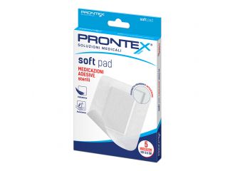 Medicazione adesiva sterile prontex soft pad 10x12,5 cm 5 pezzi