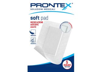 Medicazione adesiva sterile prontex soft pad 10x15 cm 5 pezzi
