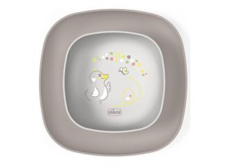 Chicco ciotola e piatto piano 12m+ grigio
