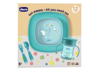 Chicco set pappa 12m+ azzurro