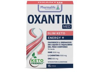 Oxantin med slim keto energy+ 15 stick