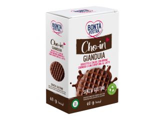 Bonta' vostra cho-in gianduia biscotto a cialda 4 pezzi da 15 g
