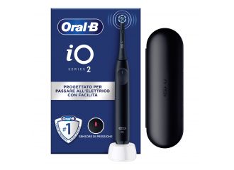 Oralb power spazzolino elettrico io2 series night black + travel case