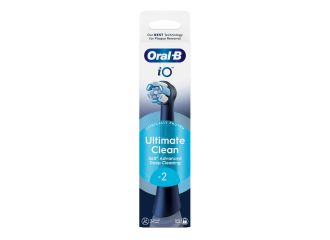 Oralb power refill io ultra clean black 2 pezzi