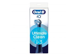 Oralb power refill io ultra clean black 3 pezzi
