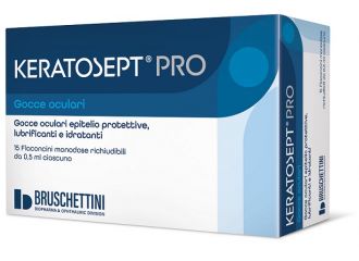 Gocce oculari keratosept pro 15 flaconcini monodose richiudibili da 0,5 ml
