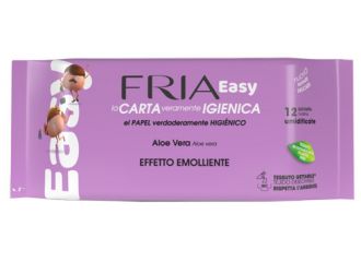 Fria easy carta igienica effetto emolliente 12 salviette