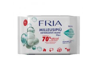 Fria milleusipiu' detergenti mani 70% alcol effetto igienizzante 20 pezzi
