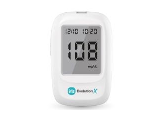 Glucometro iris evolution x + 10 strisce reattive + 10 lancette + soluzione + pungidito