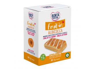 Bonta' vostra fruit in merendina di pan di spagna con farcitura all'albicocca 4 pezzi x 40 g