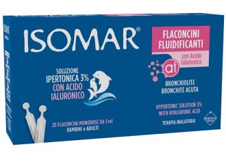 Isomar flaconcini fluidificanti soluzione ipertonica 30%+acido ialuronico 20 flaconcini da 5 ml